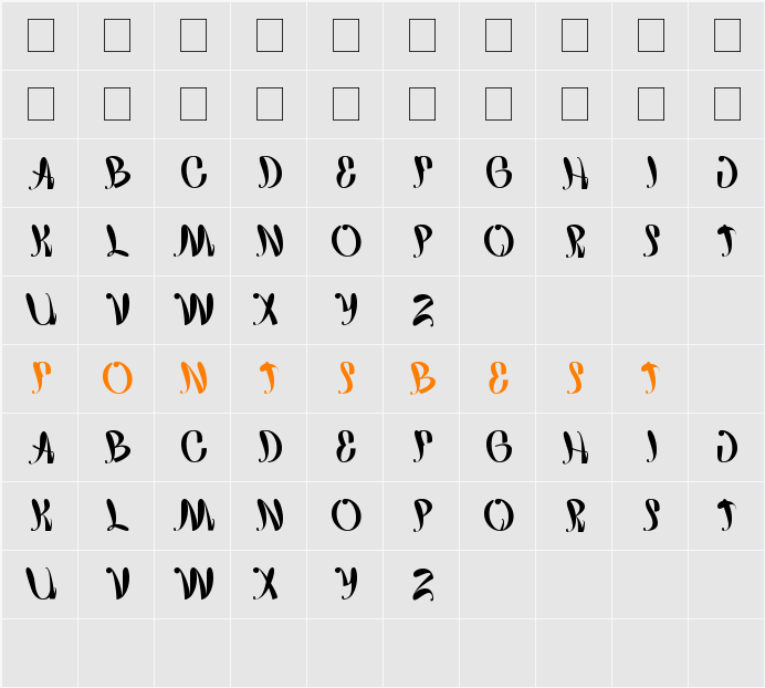 happy home Character Map