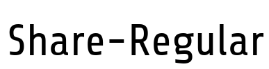 Share-Regular Font Image