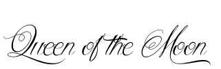 Queen of the Moon Font Image