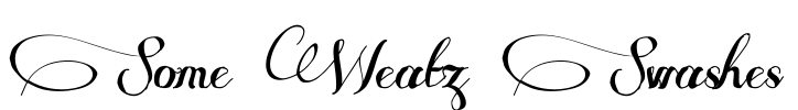 Some Weatz Swashes Font Image