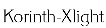 Korinth-Xlight Font Image