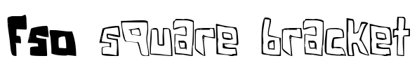 FSO square bracket Font Image