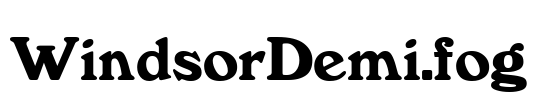 WindsorDemi.fog Font Image