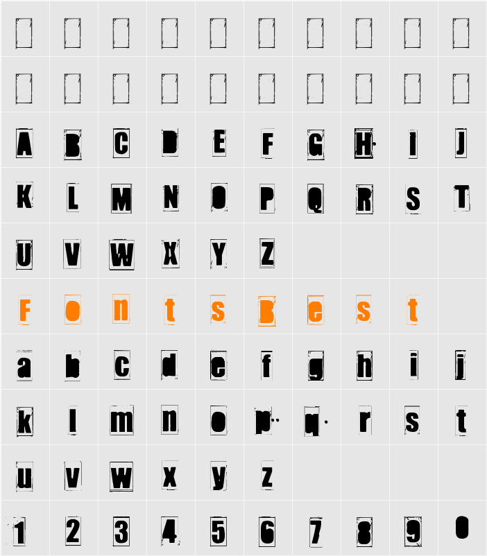 IKHIOOGLA2 Character Map