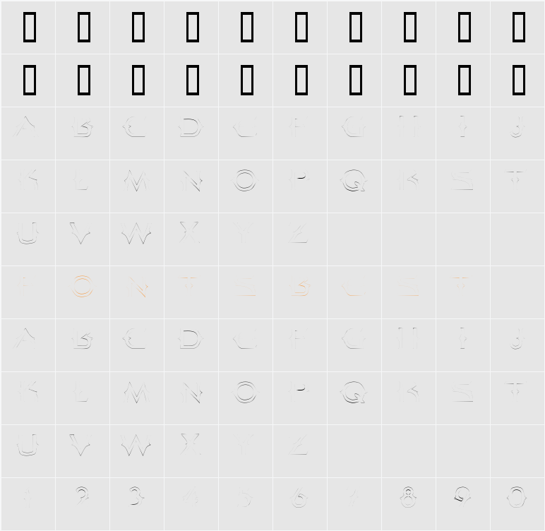JI-Slowed Character Map