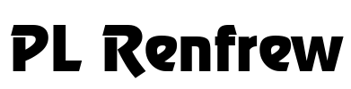 PL Renfrew Font Image