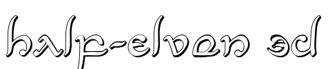 Half-Elven 3D Font Image