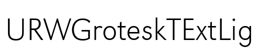 URWGroteskTExtLig