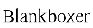 Blankboxer Font Image