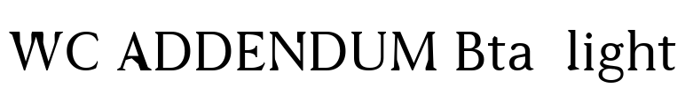 WC ADDENDUM Bta  light