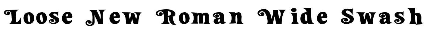 Loose New Roman Wide Swash Font Image