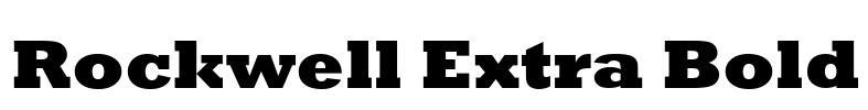 Rockwell Extra Bold