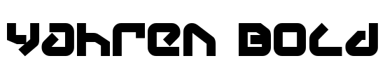Yahren Bold Font Image