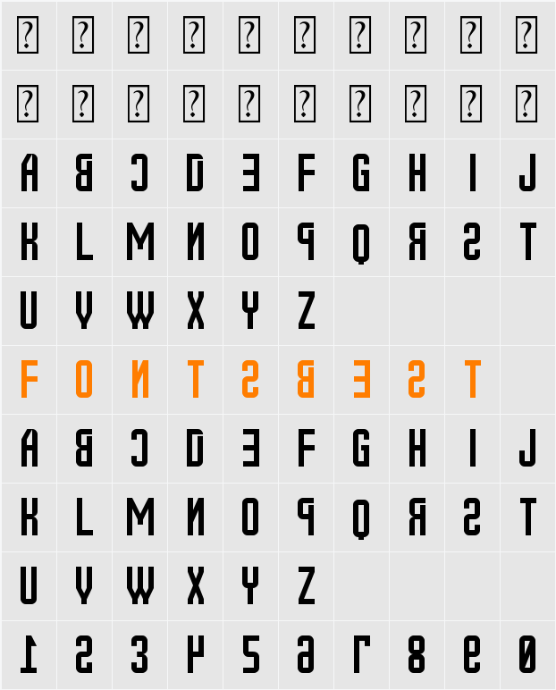 New Russia 2108 St Character Map