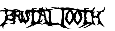Brutal Tooth Font Image