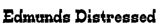Edmunds Distressed Font Image