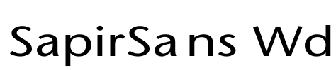 SapirSans Wd Font Image