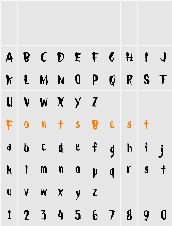 Droeming Character Map