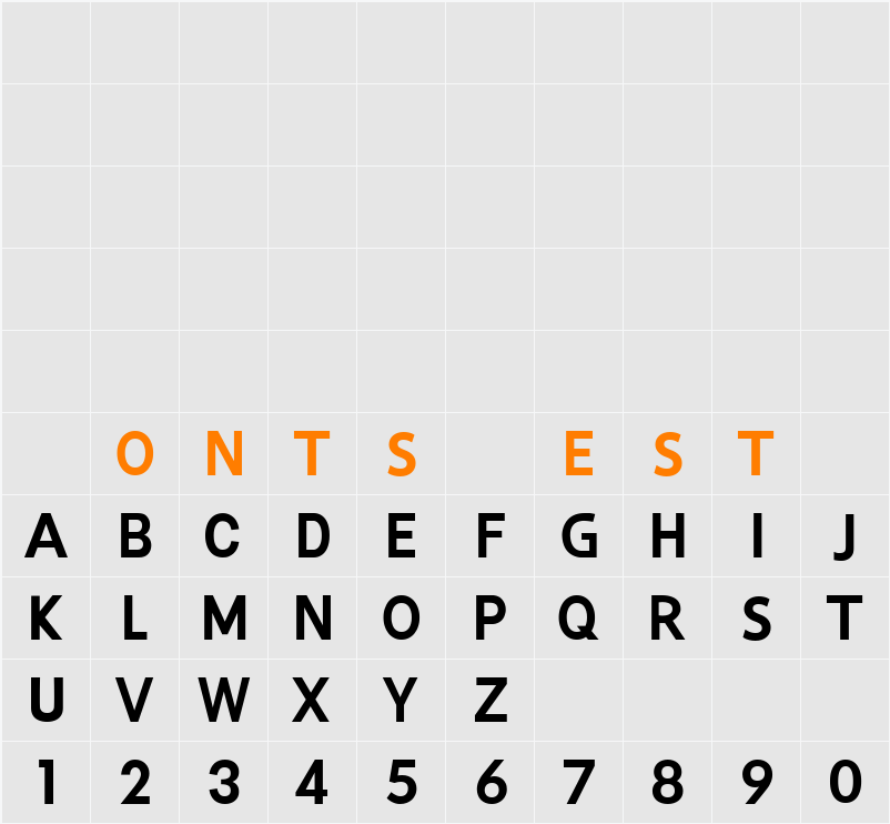 Vertexio Character Map