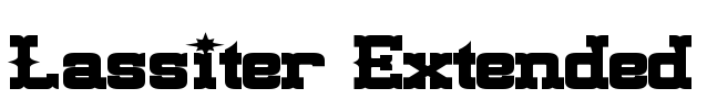 Lassiter Extended Font Image