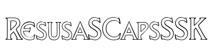 ResusaSCapsSSK Font Image