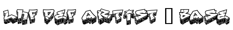 LHF Def Artist | BASE Font Image