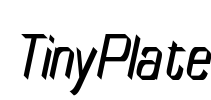 TinyPlate Font Image