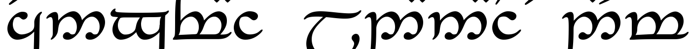 Tengwar_Eldanaro Medium Font Image