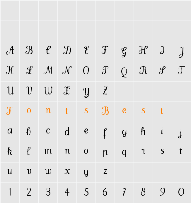 Wenceslas Character Map
