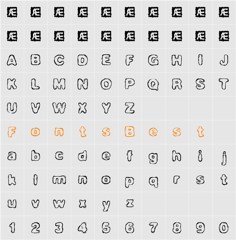 Hassle (BRK) Character Map