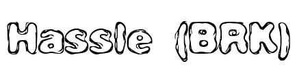 Hassle (BRK) Font Image