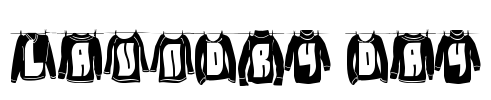 Laundry Day Font Image