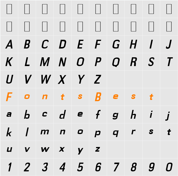 Gauss-Condensed Character Map