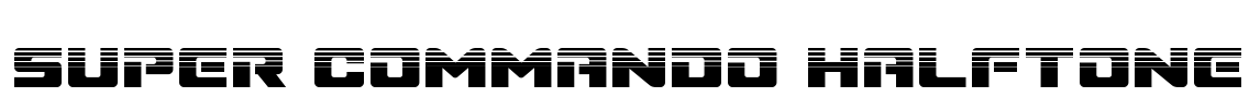Super Commando Halftone Font Image