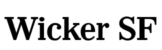 Wicker SF Font Image