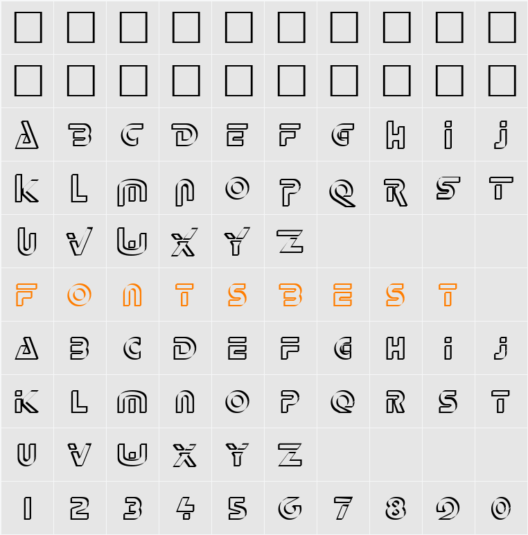 Delta Overlap Character Map