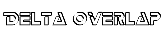Delta Overlap Font Image