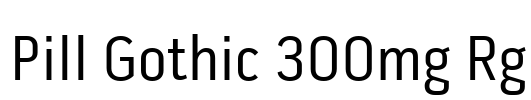 Pill Gothic 300mg Rg