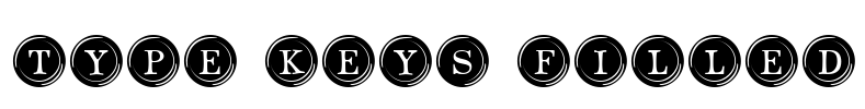 Type Keys Filled Font Image