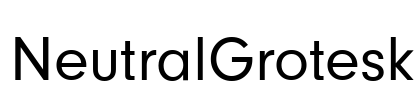 NeutralGrotesk Font Image