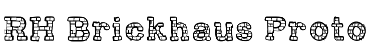 RH Brickhaus Proto Font Image