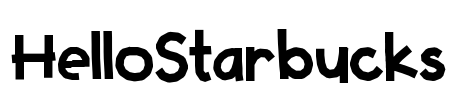 HelloStarbucks Font Image
