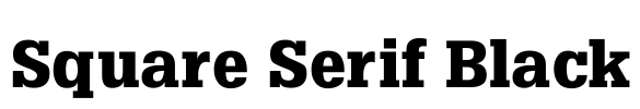 Square Serif Black
