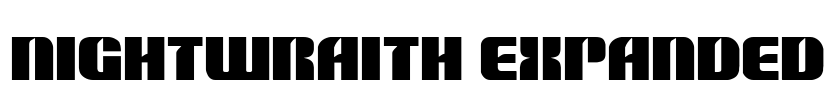 Nightwraith Expanded Font Image