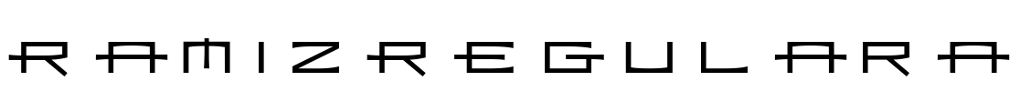 RamizRegularA Font Image