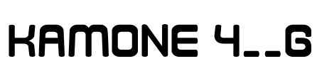 Kamone 4__G Font Image