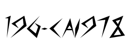 196-CAI978 Font Image