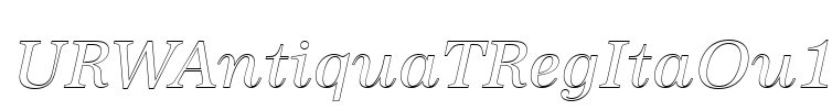 URWAntiquaTRegItaOu1 Font Image
