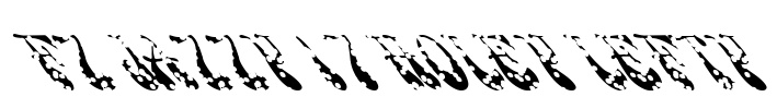 FZ JAZZY 17 HOLEY LEFTY Font Image