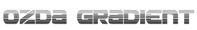 Ozda Gradient Font Image